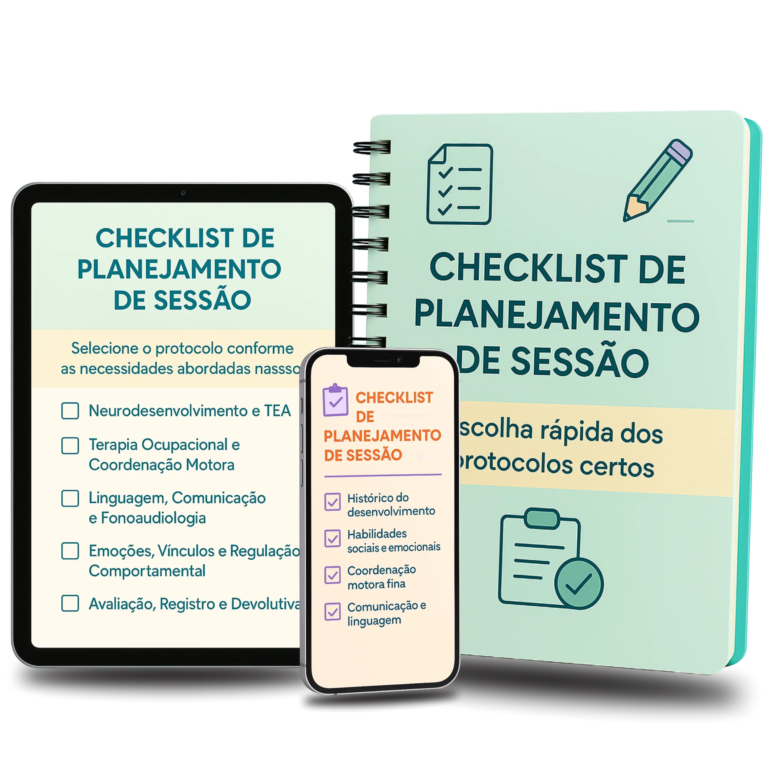 Checklist de Planejamento de Sessão para escolha rápida de protocolos