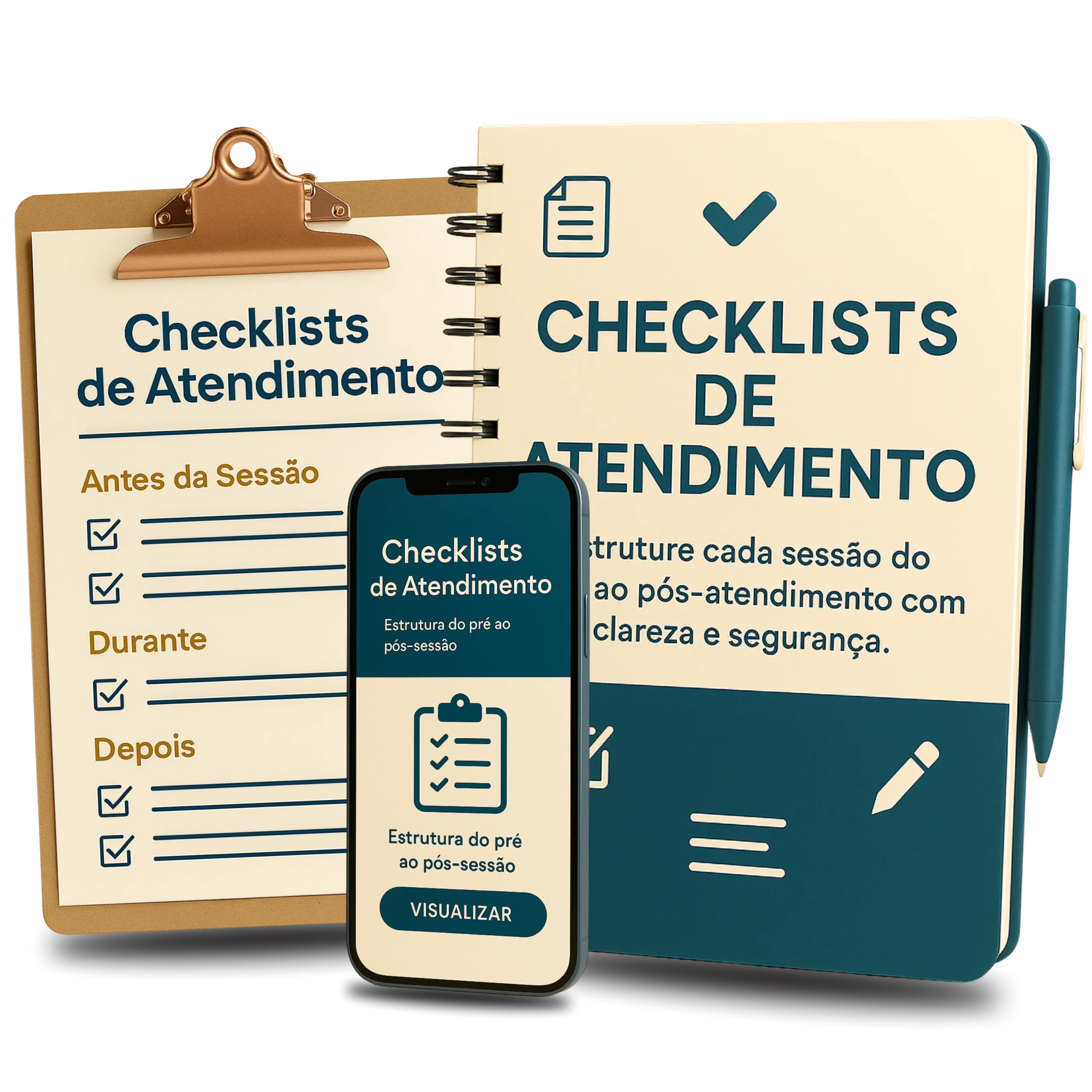 Checklist de Atendimento: pré, durante e pós-sessão